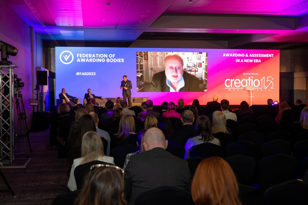 AwardingBodies's tweet photo. 💫 Navigating Risk and Maximising Opportunities in International Business

It's time for our final session of the day, starting off with a 1-2-1 interview between @TimBennettHart and Professor Sir Steve Smith, International Education Champion, UK Government.

#FAB2023