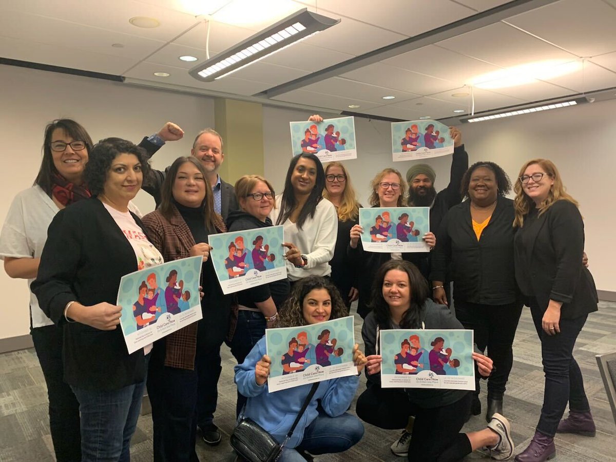 UniforTheUnion's tweet photo. Unifor is urging members to sign the @Child_Care_Now open letter calling for immediate investment in child care workers and infrastructure. 

The #ORC23 Women's and BIWOC committees joined the call to action today in #Ottawa.

Sign here ⬇️
https://t.co/4UBwF5LNVv

#dotsforspots https://t.co/Js1uvnZvKh