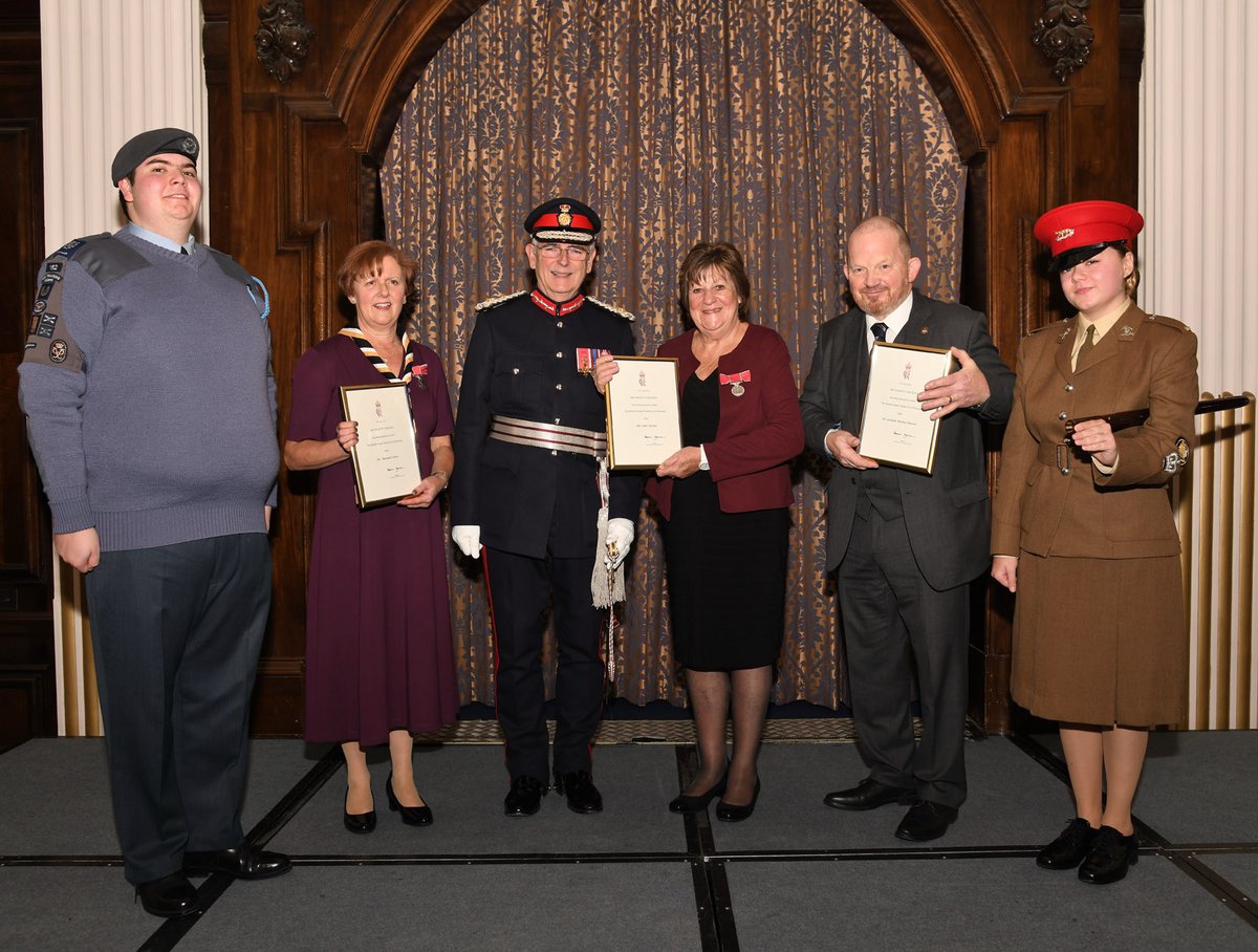 #ERLordLieutenant was joined by @erhighsheriff @HullLordMayor and Vice @ChairmanERYC for presentation of British Empire Medals to George Benson, Mags Carey and Jane Tattam - all very worthy recipients - thank you for all you do within your local communities #Hull #EastRiding #BEM