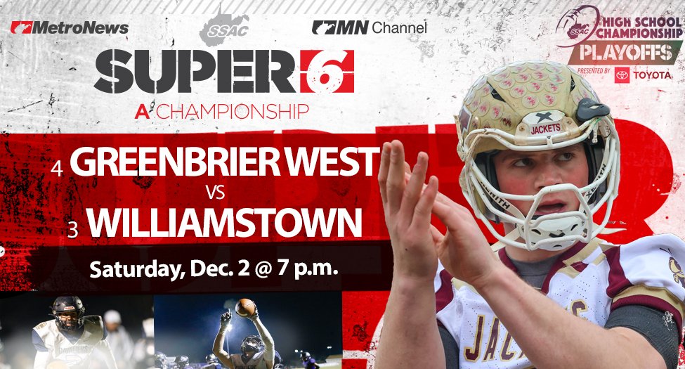 All 3 WVSSAC State Championship Football games will be broadcast (video and radio) at wvmetronews.com and at our Facebook site: "MetroNews High School Sports".

The Class AA &amp; AAA games will also air live on Sportsnet Pittsburgh. #wvprepfb