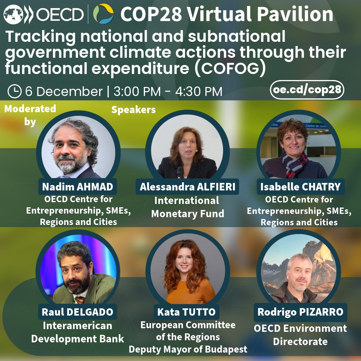 We need to boost national &amp; subnational #climate expenditure tracking to support the net-zero transition.

Join #OECDatCOP28 to see how.
🗓️6 Dec 2023 ⏰ 15h CET
🔗 Register now: bit.ly/3N4WjHB