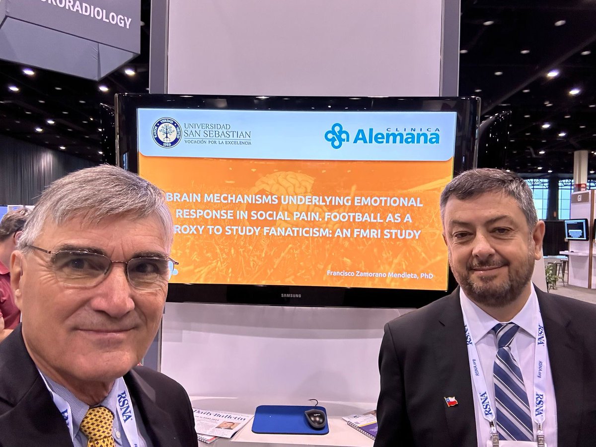 Investigacion de Clinica Alemana sobre fanatismo deportivo usando fMRI es presentada en RSNA 2023 y tiene difusion mundial