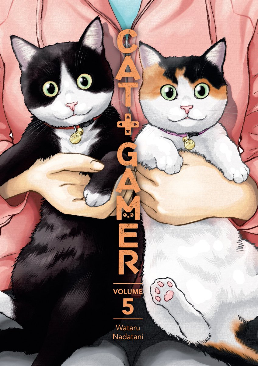 Wsstalkback's tweet photo. Wataru Nadatani’s Harvey Award-nominated manga series continues with Cat + Gamer Volume 5 scheduled to release on June 24, 2024 🐈+🎮

Featuring translation by Zack Davisson & lettering by Susie Lee at Studio Cutie 📝

Office worker Riko Kozakura supports her entire band of adventurers—including the two cats she cohabitates with, party members Musubi and Soboro! Follow along as the three live, learn, and grow together. New quests and challenges offer the trio plenty of XP. “Leveling up” in skills, surprises, and adventures extends to real life, as Riko discovers what it’s like living with two cats.

Preorder: Amazon: https://t.co/V4XhYcW19E
B&N: https://t.co/IdOQExcSyj