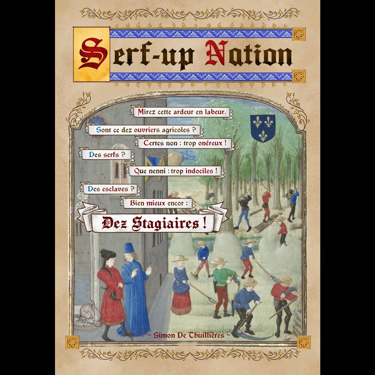 thuillieres's tweet photo. Soyez bienvenus en la gran Start-p Nation !
en ce bieav royavme foin de salaires,
ni d'employés,
face au labevr,
seuls stagiaires sont là a ployer.

#simondethuillieres
#codex
#humour
#startupnation
#startup
#startUpLife
#Macron
#economie
#stagiaires
#MEDEF
#managementtoxique https://t.co/ff8IF5ZLtN