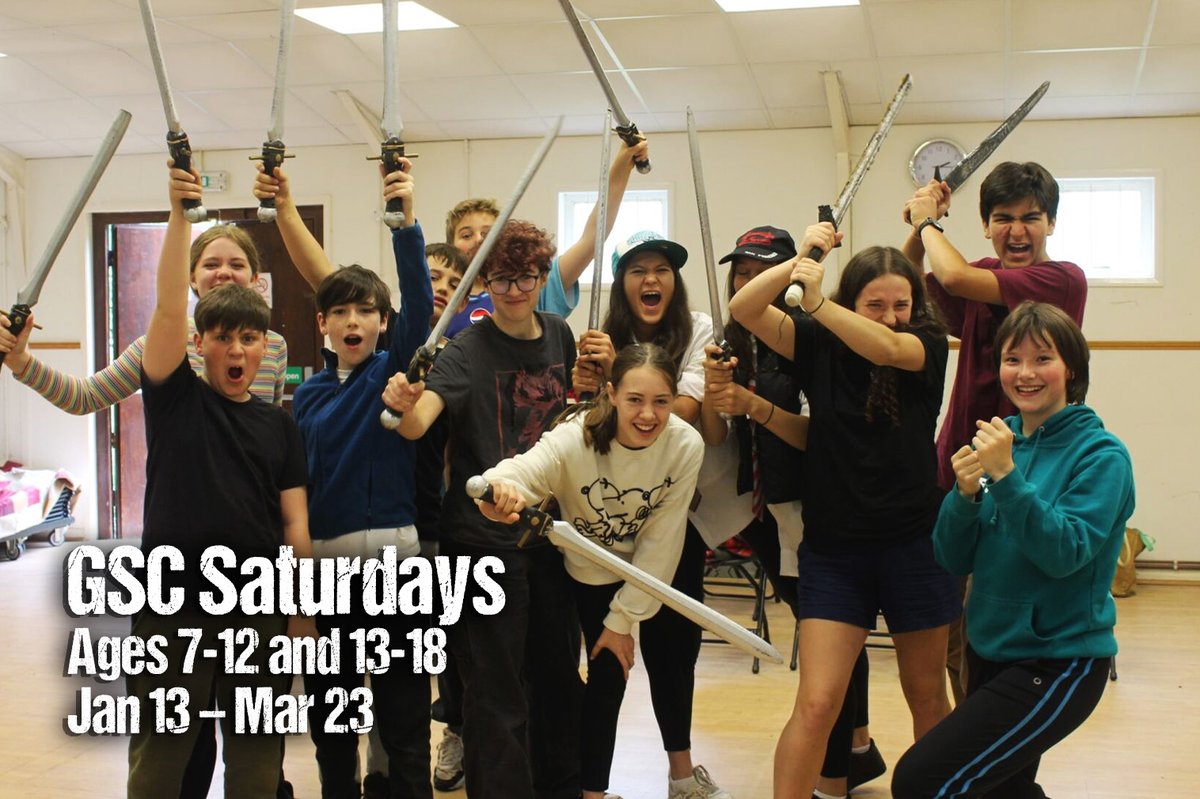 The current term of GSC Saturdays ends this weekend with a special performance of Macbeth for friends. If there's a young performer in your family, next term is BOOKING NOW!
Visit bit.ly/gscclubs

#GSC #Guildford #theatre #localtheatre #community #GSCSaturdays #dramaclubs