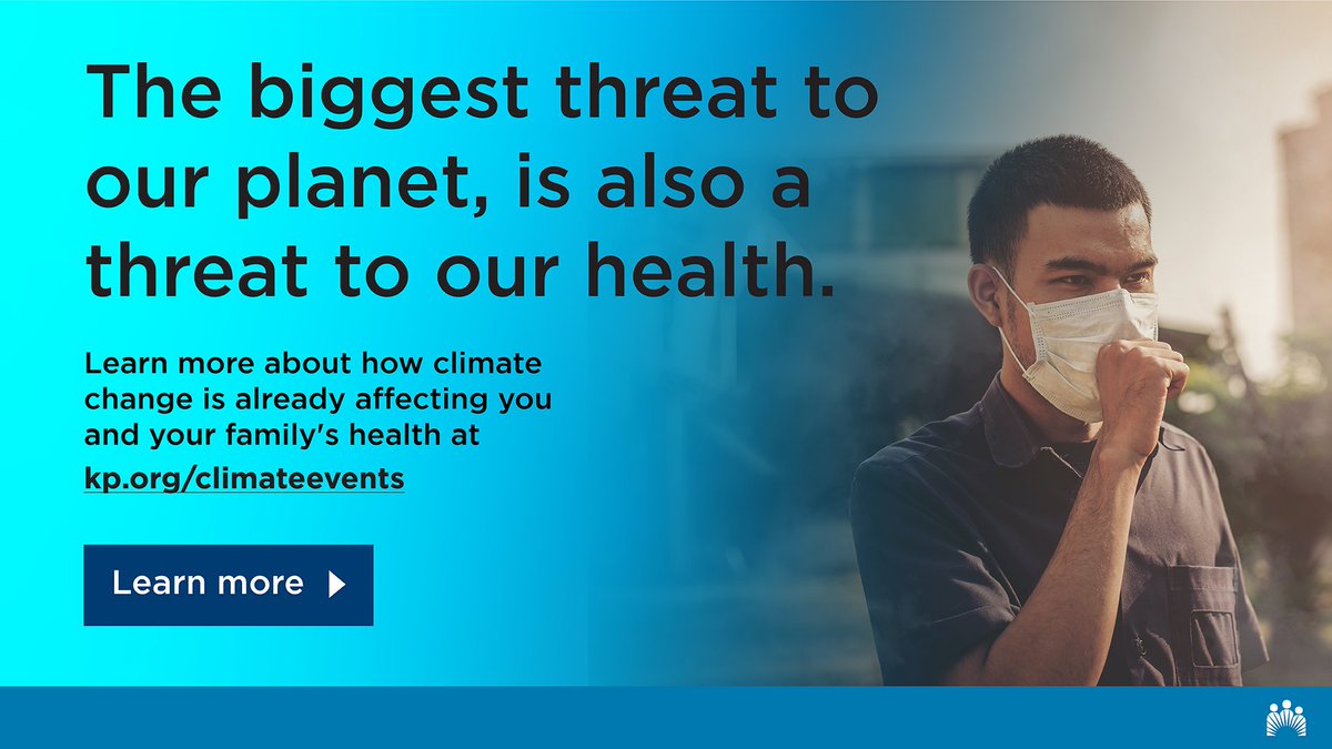 The World Health Organization declared climate change to be the single biggest threat to human health.

As #COP28 kicks off, we're spotlighting climate change’s health impacts and the actions we're taking to create more resilient communities. kp.org/climateevents