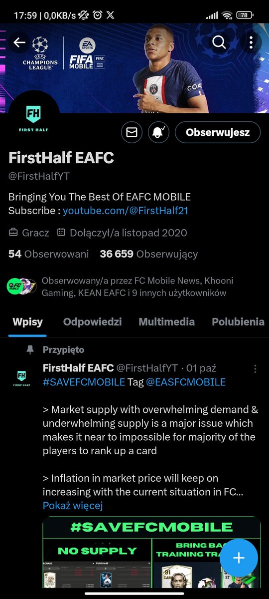 EnjoyFut1's tweet photo. @FirstHalfYT @eafcmobile_news @EASPORTSFC @fcmobileenews @EAFCUniverse24 Done bro 💪🏽 https://t.co/tvo5alPOTX