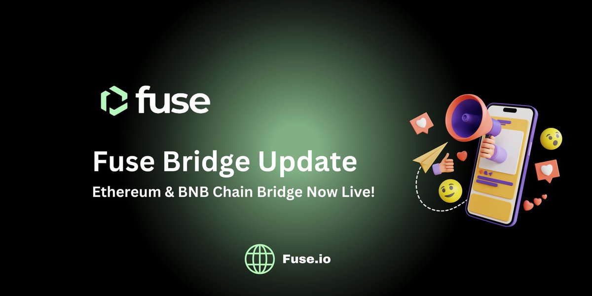 Olatunji34430's tweet image. #Fuse now has more advancements following the native Token Bridge&apos;s successful beta launch. 

Users can now use the Fuse Console to transfer assets to and from Fuse to BNB Chain and Ethereum in addition to transactions between Fuse, Arbitrum, Polygon, and Optimism.

#FuseBridge