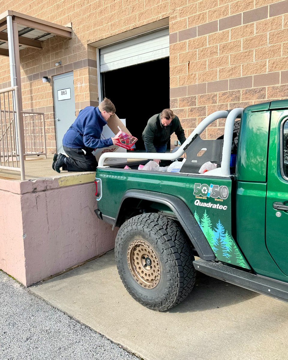 Quadratec's tweet photo. We’re so thankful for everyone who came out to our Jeeps and Java event and donated to Toys for Tots. Dropping off this truckbed full of toys is our way of providing a bright smile and holiday cheer to local families this season. ❤️ #JeepsAndJava #ToysForTots https://t.co/6Bs0Qak4GC