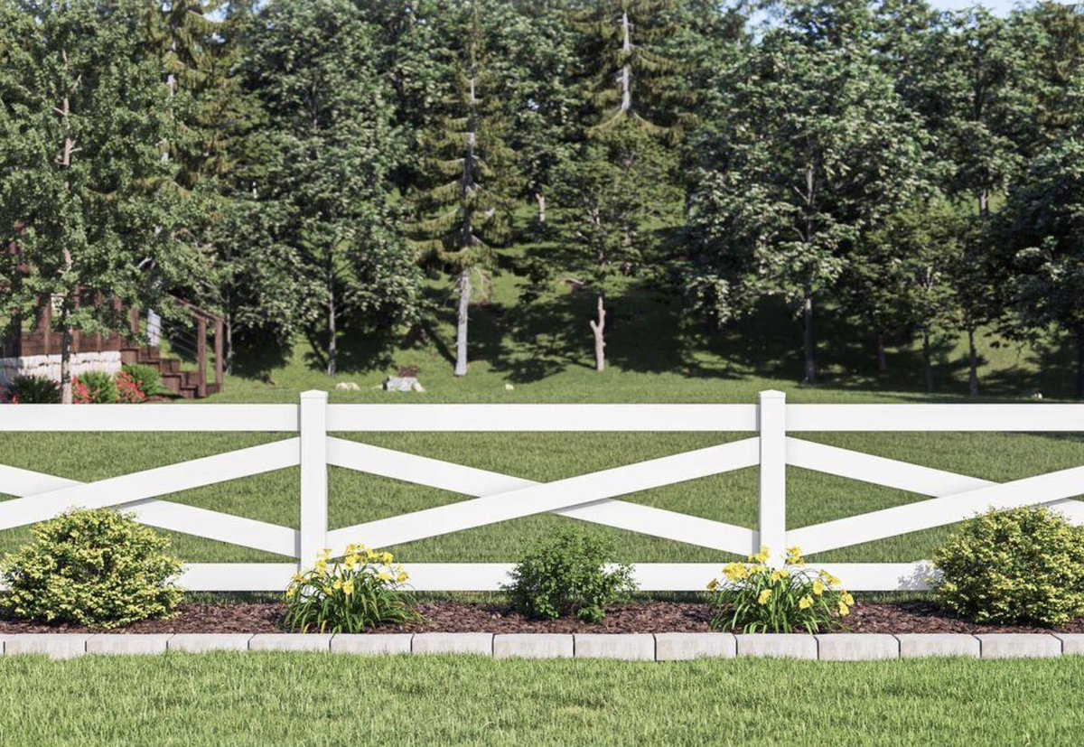 The Ranch Rail Crossbuck Fence by #ActiveYards is a great way to tame your open space or define your property boundary without compromising views! 🤩

#RusticraftFence #fence #fencing #WaynePA #MainLine #MainLineToday #MainLinePA #landscape #backyard #ranchrailcrossbuck