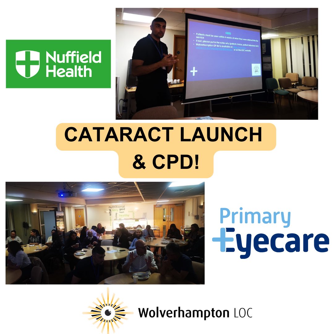 Cataract Launch &amp; CPD Success 🙌

It was great to see so many of our local practitioners get together last week for the launch of the Nuffield Cataract service and CPD! 👓

#Optometry #Local #Optom #EyeHealth #Education #Community #Eyes #Professionals #LocalSupport #LeadingTheWay