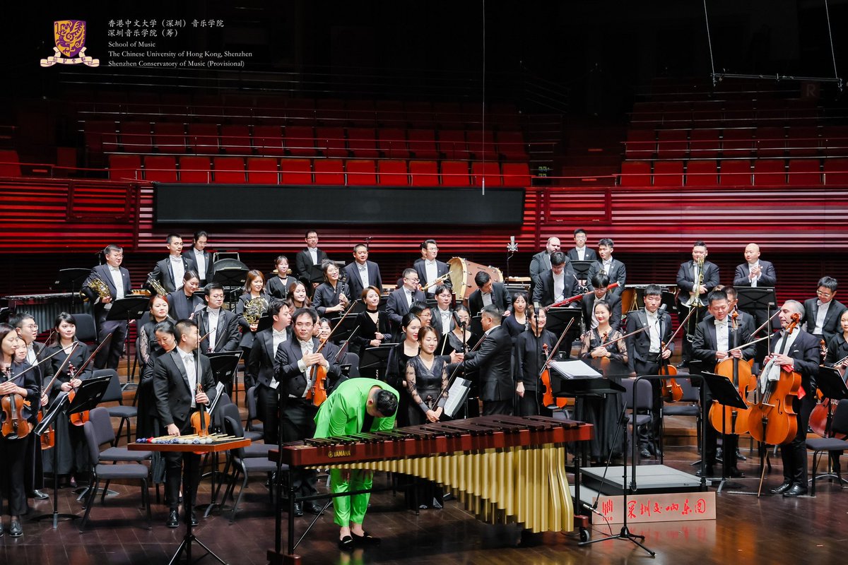 Wonderful Gala celebrating CUHK, CUHKSZ and School of Music’s Birthday! How about the Colours? #percussion #marimba #concert #celebration