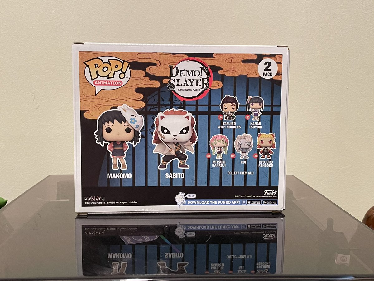 silverfoxpaints's tweet photo. Demon Slayer Makomo &amp; Sabito Funko POP 2 pack! As a fan I had to get them!!!! #DemonSlayer #funko #FunkoPOP #pops #popcollector https://t.co/e1AYP23SL7