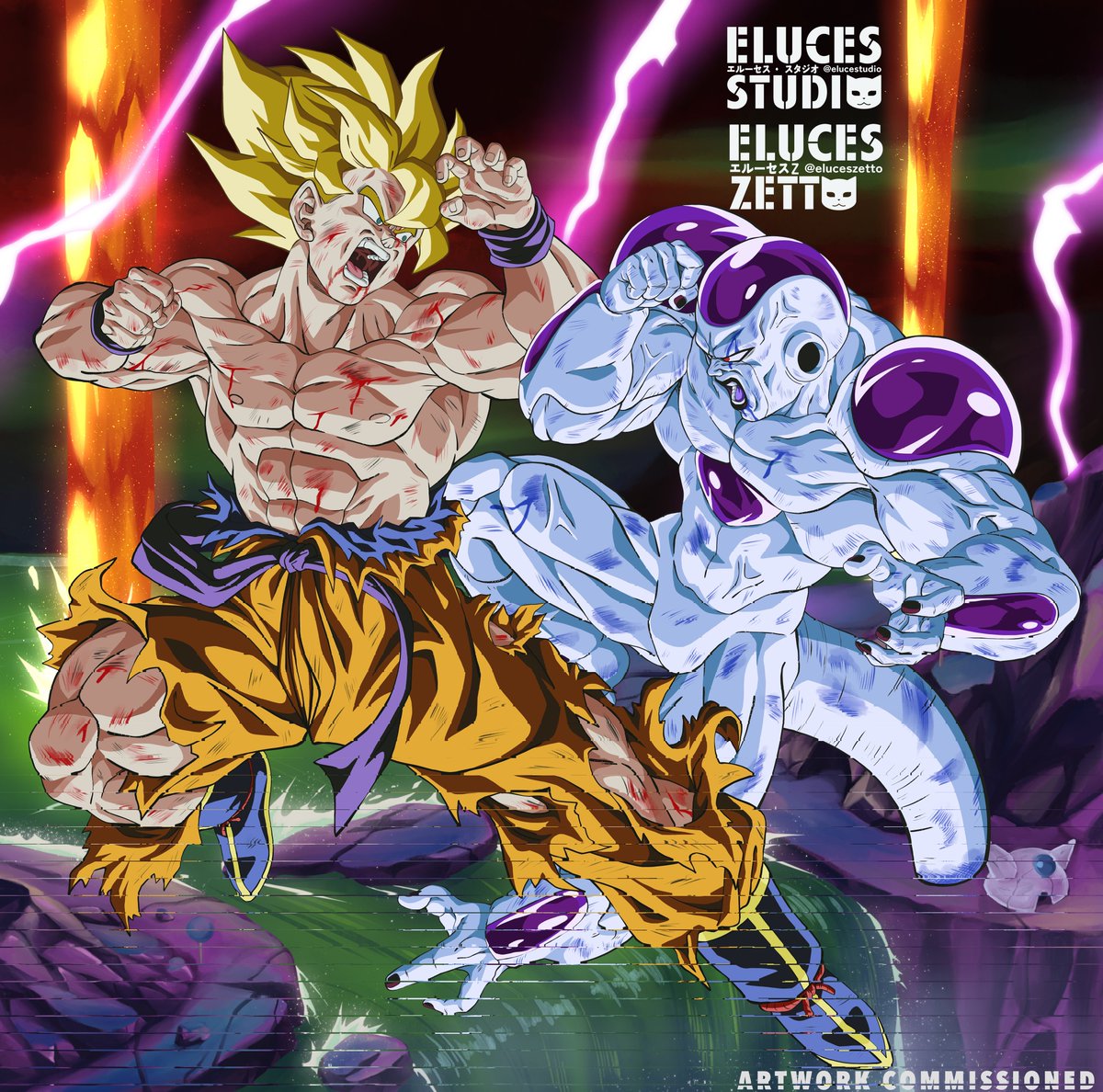 GOKU SSJ vs Freezer 超サイヤ人 孫悟空 vs フリーザ 100