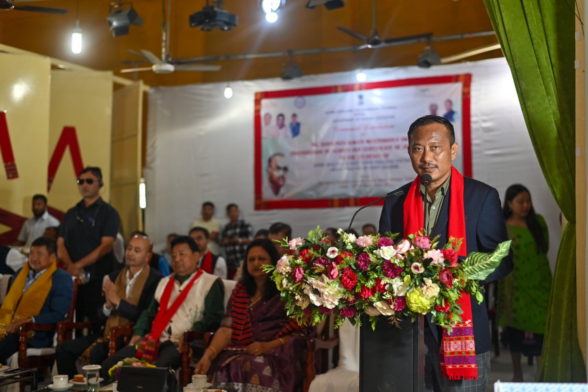 RichardTok76569's tweet photo. Under Pragyan Bharati Scheme, today at DGC Auditorium Hall, Diphu, Scooty has been ceremonially distributed among the recipient of Dr. Banikanta Kakati Meritorious Award for the year 2023 from Karbi Anglong and West Karbi Anglong District, overall 506 Students 55 boys and 451 girls from both the district have today received the award from Chief Guest Dr. Tuliram Ronghang Hon'ble CEM of KAAC and Shri. Raju Tisso, Hon'ble Chairman KAAC.
The pathbreaking scheme from the Government of Assam under the dynamic leadership of Hon'ble Chief Minister Dr. Himanta Biswa Sarma ji has not only encourage the young learners but it has evolved their life by enhancing their mobility and accessibility to education through providing the means of transportation in the form of Scooty. 

I congratulate all the recipients of Dr. Banikanta Kakati Meritorious Award from Karbi Anglong and West Karbi Anglong District & share my advisory to the recipients to ride safe, wear helmet and make a productive use of it.

Present Hon'ble MLAs Shri. Bidya Sing Engleng, Shri.  Rupsing Teron, Hon'ble Dy Chairman Shri. Ajit Kumar Dey, Hon'ble EMs, MACs, Smt. Madhumita Bhagobati, DC, Inspector of School, Secretaries, Principal DGC, Officer's, Faculties, Beneficiary Students and Parents. 

@CMOfficeAssam @himantabiswa @TuliramRonghang