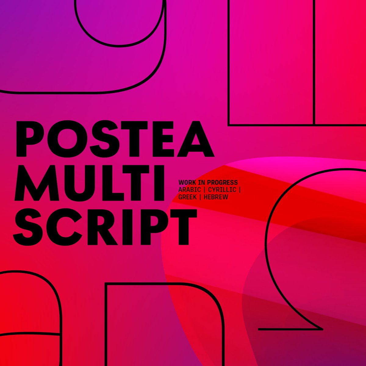 TypeTogether's tweet image. Postea Multiscript sneak peek /// Designers in several countries and languages can look forward to the early 2024 release of Postea Multiscript, which adds support for several non-Latin scripts to our acclaimed Postea type family. 🧵 1/7 #typography #fonts #multiscript #i18n