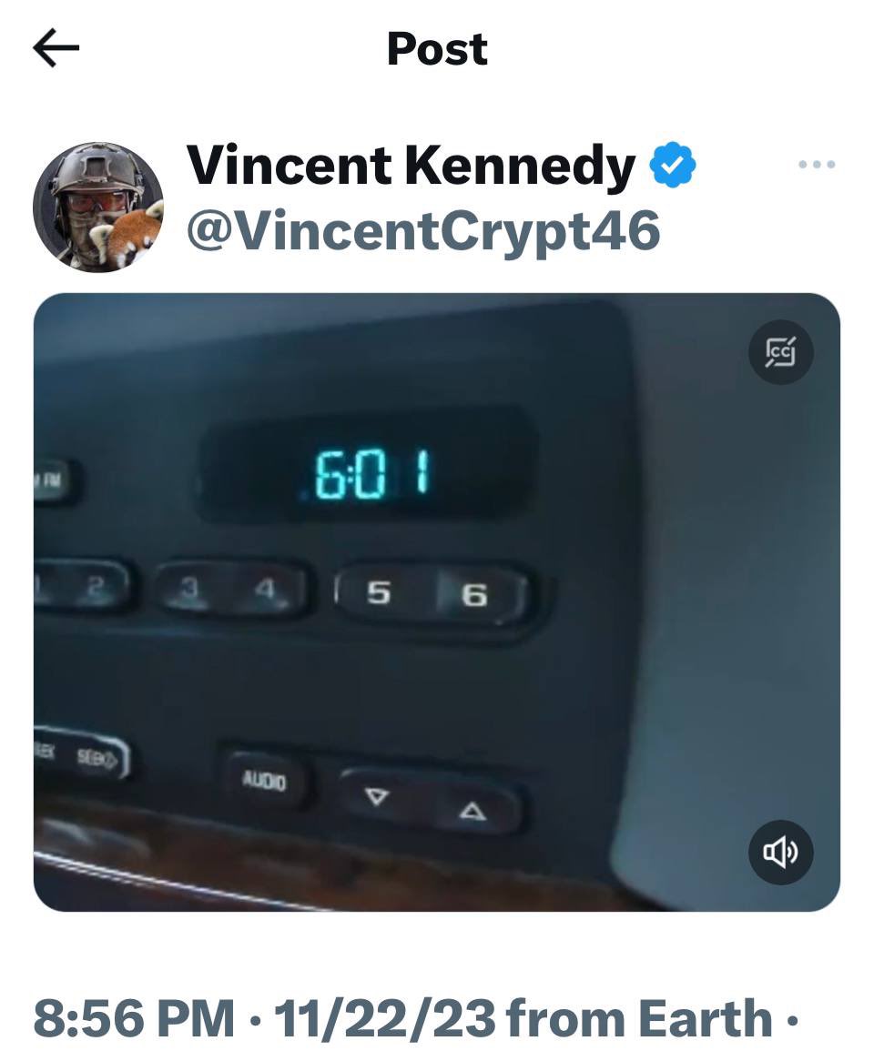 Shanneighteen's tweet image. 1.6+9=115=#EAS 
1.7+9=116=2.6=#God
#alienalienalien 
Feb. 13=2.4=#Day321 
2:17=37=11.17
#TrumpCard
#BabyTrump 
#wildcard 
@VincentCrypt46 
8:56=11.8
11/22=11.4
Nov. 3=9.3
5:45=4.1=11.3=#EVE 
June 1=6.1