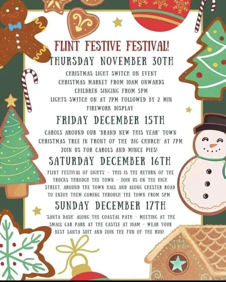 Ffyncwraig's tweet photo. Weekend of festivities in #Fflint https://t.co/4nTwEbPxCF
