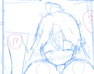 パイズリするコマの上部ダーク♂尺余り問題 