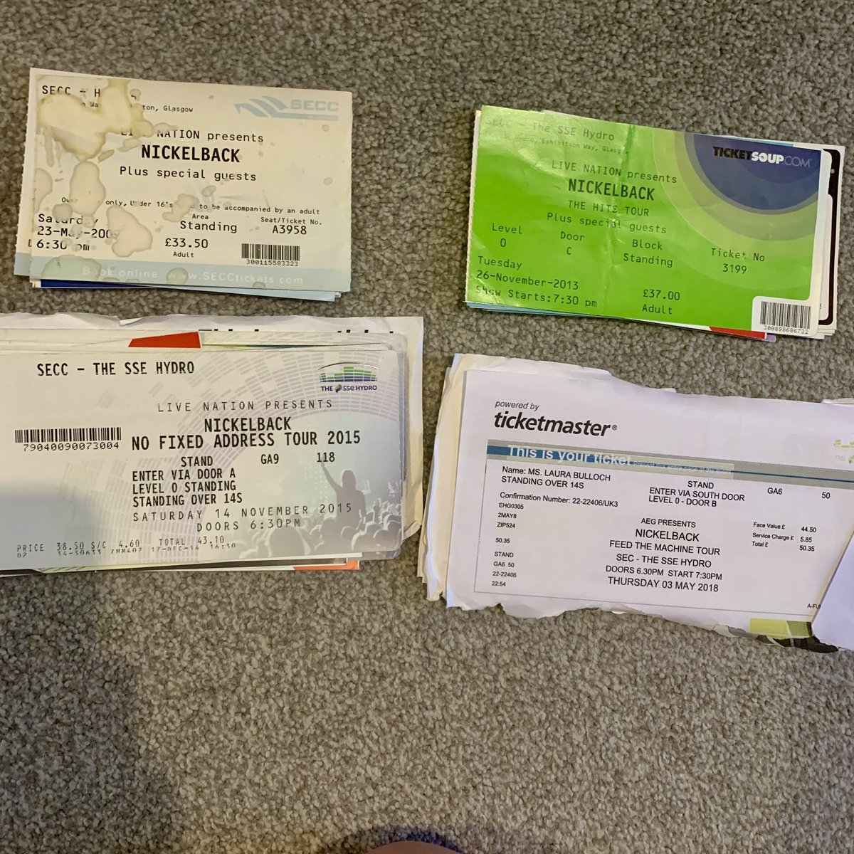 LauraB483's tweet photo. I’ve attended every @Nickelback Glasgow gig since 2009 but I guess not this time… £111 for a Hydro seating ticket?! 🤯 Last time was less than half of that! What the actual fuck are these fees for @TicketmasterUK? You don’t even handle physical tickets anymore its just an email! https://t.co/w0gLoWGykv