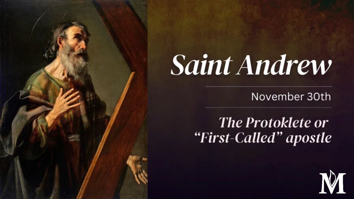 MadonnaU's tweet photo. Today we celebrate St. Andrew’s Feast Day! We honor the known apostle for his humility and devotion throughout his life. Join us for a day of remembrance and celebration! #StAndrewsDay #Religiousvalues https://t.co/R8Wt5BhUM0