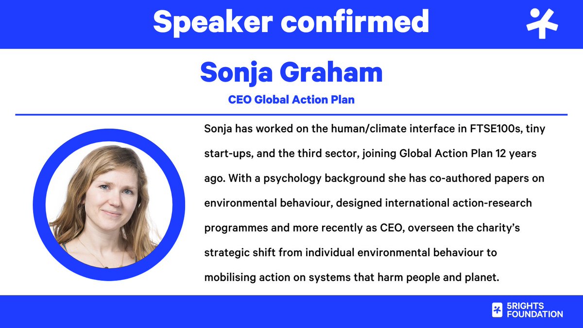 📢 We’re pleased to announce that @Sonja_tweets, CEO of @globalactplan, will be a speaker on our expert panel at our online event (4th December, 2-3:30pm): What does the Online Safety Act mean for children? 🖊️ Register here: bit.ly/3uBb3Yj #OSAWebinar #OnlineSafetyAct