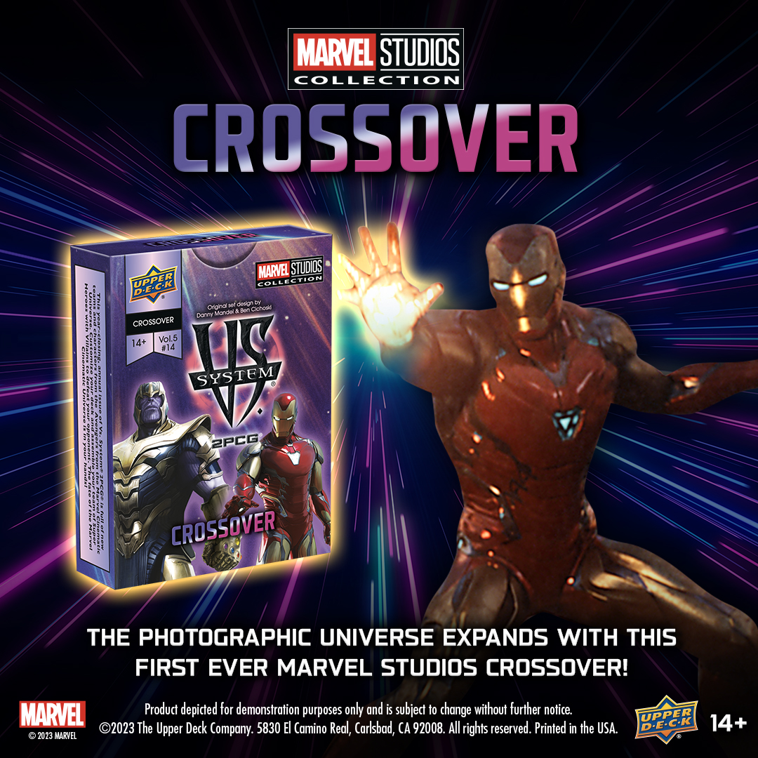 UpperDeckEnt's tweet image. Embark on an exhilarating journey with Vs. 2PCG Marvel Crossover Vol. 5 as it delves deeper into the beloved teams of the Marvel Cinematic Universe! Unveiling 55 new cards, this set introduces fresh renditions of your cherished characters, hurtling towards the thrilling…