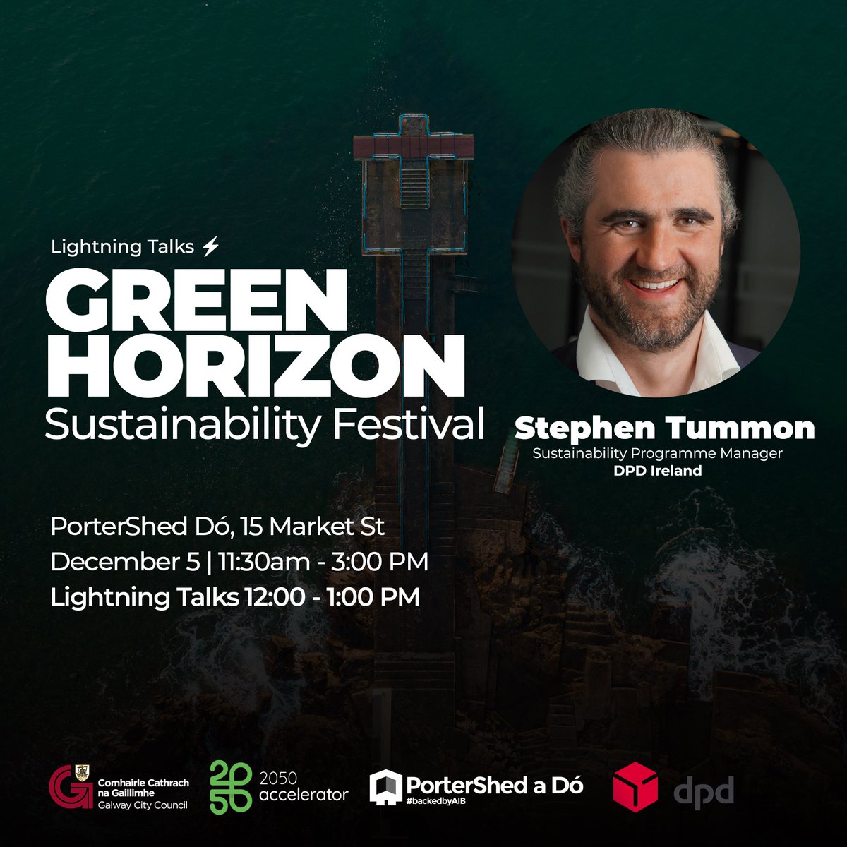 PorterShed (@portershed) on Twitter photo 🎙️Meet the speakers
⚡As part of our Lightning Talks series, meet Stephen Tummon, Sustainability Programme Manager at <a href="/dpdireland/">DPD Ireland</a>
🚚Hear about DPD's emission reduction and 30% electric fleet transition on their journey to Net Zero by 2040
🔗bit.ly/3MYm6kS 🎙️Meet the speakers
⚡As part of our Lightning Talks series, meet Stephen Tummon, Sustainability Programme Manager at <a href="/dpdireland/">DPD Ireland</a>
🚚Hear about DPD's emission reduction and 30% electric fleet transition on their journey to Net Zero by 2040
🔗bit.ly/3MYm6kS