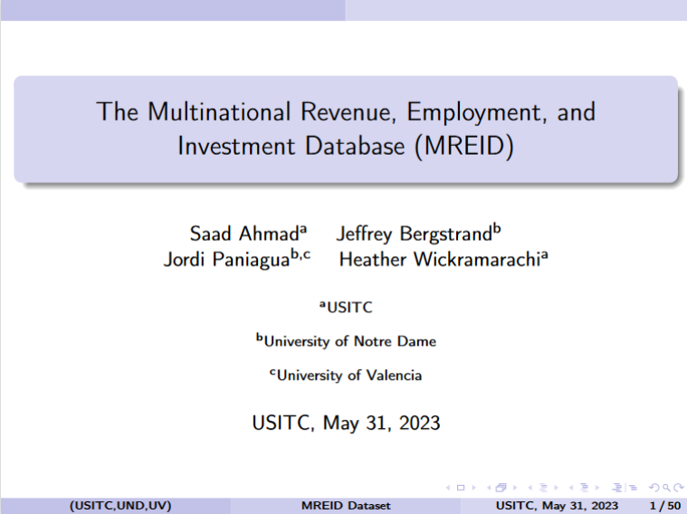 JordiPaniagua's tweet photo. 🚨New dataset🚨
👉Multinational Revenue, Employment, and Investment Database (MREID)
🔗https://t.co/nra4Kq7WPW
Consistent information on international and domestic revenue, employment, and investment of multinational enterprises (MNEs)  for many countries and industries. https://t.co/VmHvpkerRF