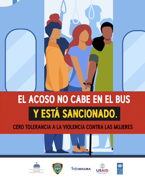 PNUDRD's tweet photo. En este, ni en ningún otro bus, cabe el acoso. ✋🏻 Si tú o alguien más están siendo acosados dirígete a la autoridad más cercana y denuncia. #LaVueltaEsSinAcoso

@pnudrd @mininteriorrd @embajadausaenrd @policiard @infoseguraPNUD

#16Dias #25nov #acosocallejero https://t.co/a45d5bGm48