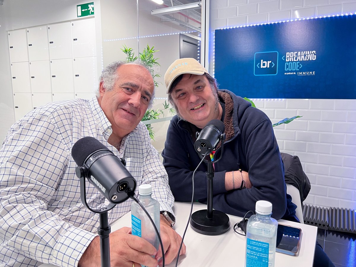 immuneinstitute's tweet image. 🎙🎙 ¡Nuevo episodio de #BreakingCode!
Podéis escuchar a @Recuenco y @agustincnc hablando sobre el pasado, presente y futuro de la #IA. ¿Amiga o enemiga? 🤖
Ya está disponible en #Spotify aquí 👇open.spotify.com/episode/5IPgKr…
#podcast