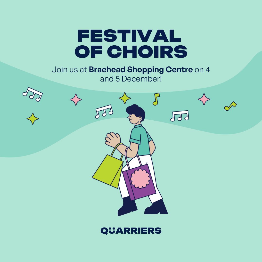 Quarriers Festival of Choirs is back for 2023! 🎄🎶 We have 22 choirs performing this year making it our biggest event to date. Join us tomorrow and Tuesday from 10am at @Braeheadcentre. Find out more here - quarriers.org.uk/quarriers-chri…