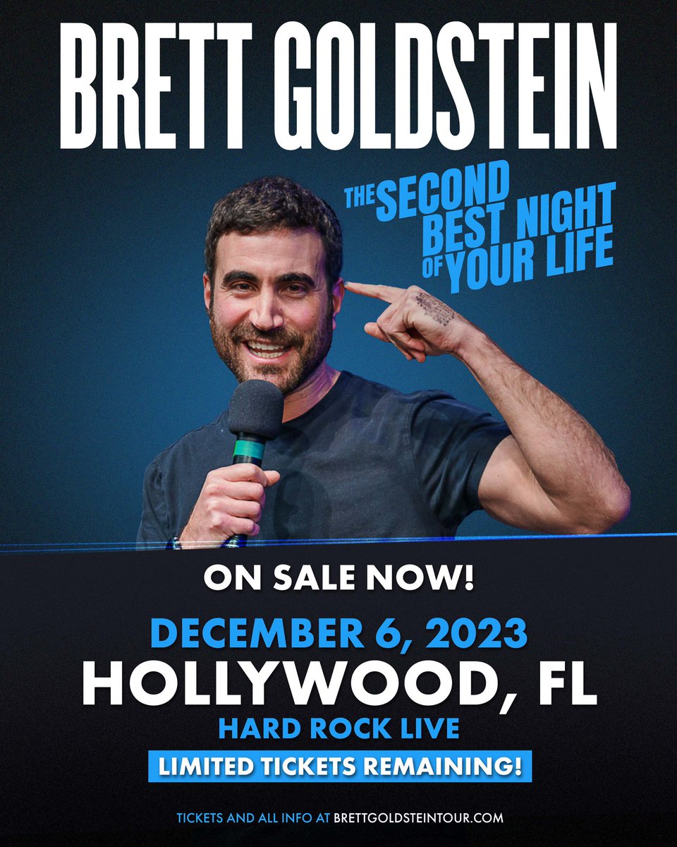 Look out Florida! Coming to you on December 6 @hardrockholly in Hollywood, FL. Tickets on sale now at ticketmaster.com/event/0D005F43…. There will be swears…