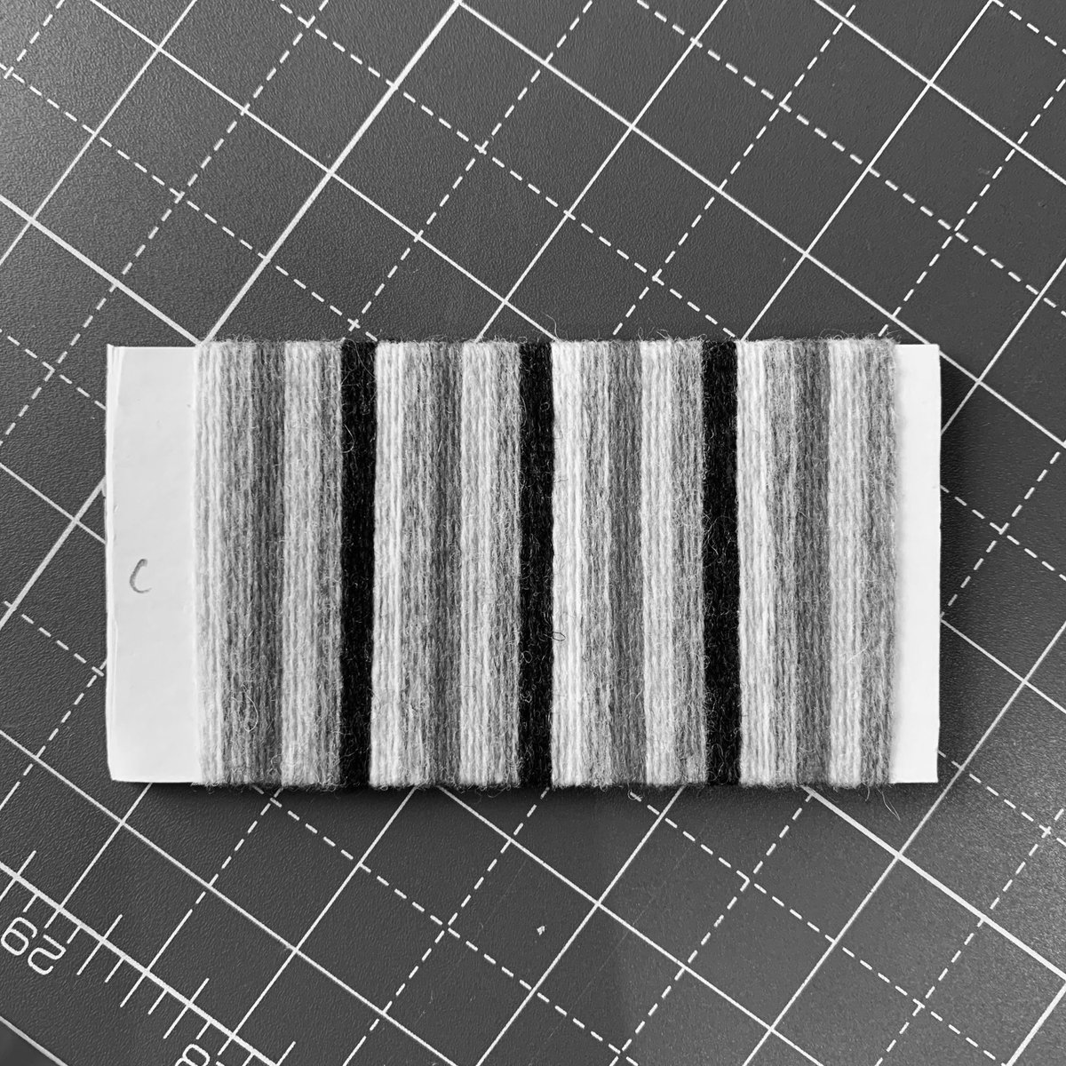 My camera roll is full of B&amp;W images for a quick commission before Christmas. This is a great way to choose colours for weaving: similar values for blending, and strong contrast for a bold look. What's your best advice for choosing colours?