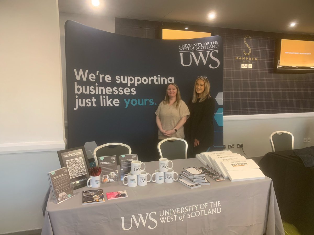 UWS_CPD's tweet photo. Fantastic day with our Business Innovation team at @HampdenPark for @HashtagEventsUK’s #ExpoScotland 👏🏼
Brilliant energy in the room and lots of leads to follow up with. Looking forward to next year already 😎! https://t.co/nsfthIVBp9