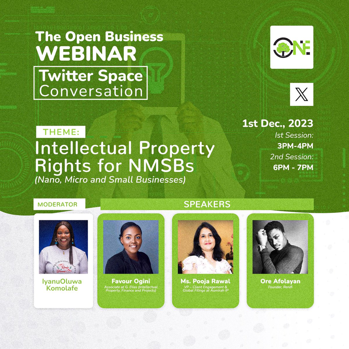 oaknationef's tweet photo. Get to know the thought leaders who will be sharing their insights on Intellectual Property Rights for Nano, Micro, and Small Businesses.
Their expertise is set to illuminate our discussion.
 #ExpertPanel #IPRights #NanoBiz #MicroBiz #SmallBiz  #Innovation #BusinessGrowth https://t.co/zC06tcdfOo