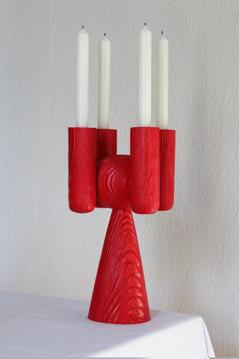 HPeriesse's tweet photo. Chandelier rouge passion, brossé, teinté et vernis. 

À retrouver à l'occasion de l'exposition "Bougeoir(s)" du 5 au 10 décembre 2023 
10 rue Perronet , Paris 7 https://t.co/W6ibSSgDcU