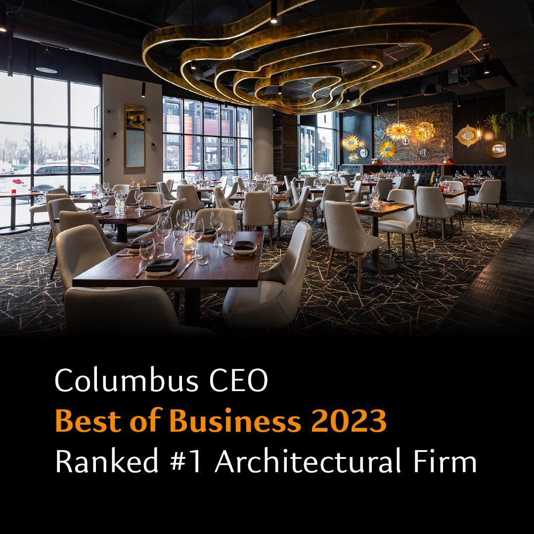 Our firm has been recognized in the 2023 @columbusceomag Best of Business Awards in the Architectural Firm category! We are honored to be selected amongst the outstanding Central Ohio's business community. See all the honorees here: shorturl.at/uSTUY #MoodyNolanColumbus