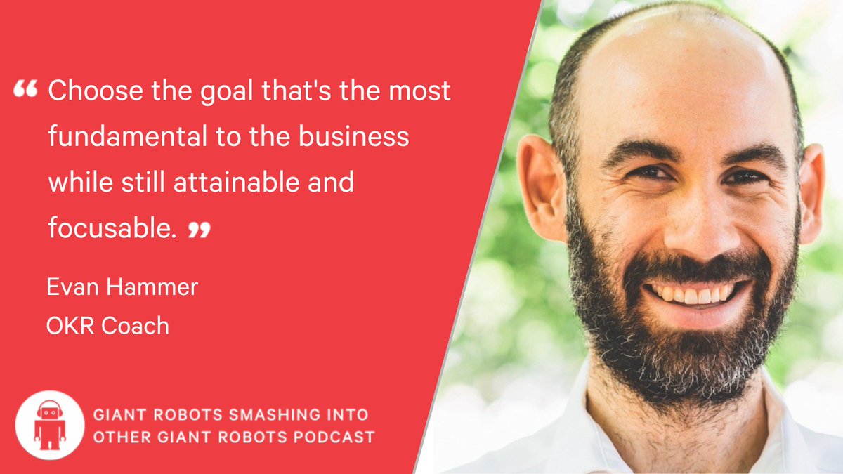 GiantRobots's tweet photo. Check out the new convo about the importance and challenges of goal setting! 🏆

OKR Coach @evanhammer highlights how identifying and articulating real problems can be transformative, turning abstract desires for growth into concrete plans for improvement. https://t.co/WSXKeEsZnm https://t.co/qJe2S0GcAN