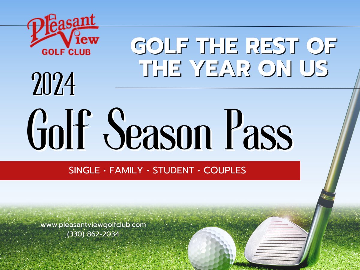 pleasantviewgol's tweet photo. We have a season pass for everyone, and now is the time to purchase your season pass. The 2024 Season Pass includes the rest of 2023 on US.  ⛳

https://t.co/bR3HduiLfB https://t.co/S2WnzV7DsZ