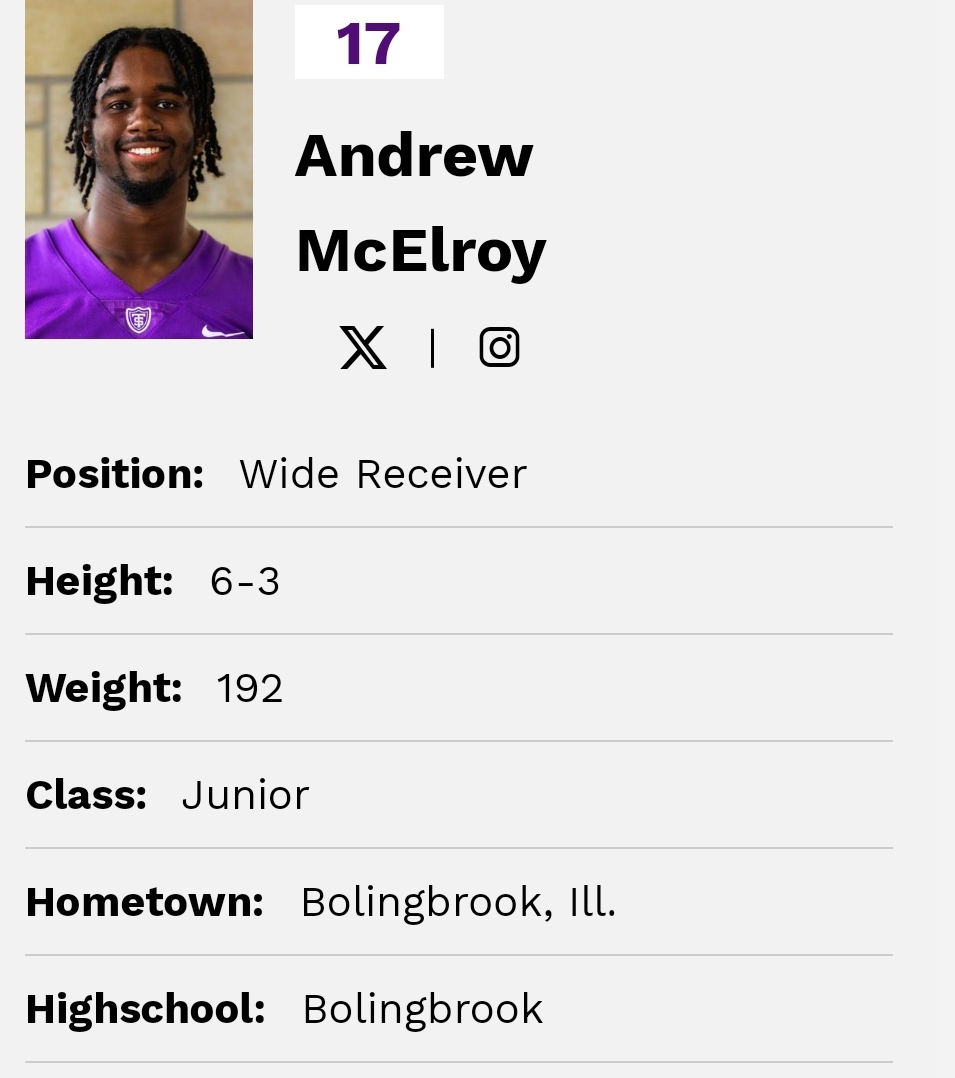 FarrellPortal (@farrellportal) on Twitter photo St. Thomas WR Andrew McElroy entered the transfer portal; he totaled 98 rec for 1,432 yards and 9 TD during his time with the Tommies <a href="/andrewmac_12/">Andrew McElroy Jr</a> St. Thomas WR Andrew McElroy entered the transfer portal; he totaled 98 rec for 1,432 yards and 9 TD during his time with the Tommies <a href="/andrewmac_12/">Andrew McElroy Jr</a>