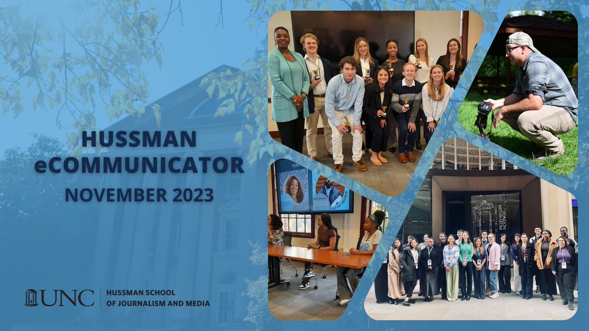 ✍ Note from Dean Reis 🖼️ Inaugural exhibit in Carter-Tinson Gallery 🤩 Industry leaders in the classroom 🏆 Students, faculty, staff and alumni kudos Explore recent highlights, community updates & upcoming events in the November Hussman eCommunicator ➡️ go.unc.edu/Wf92E