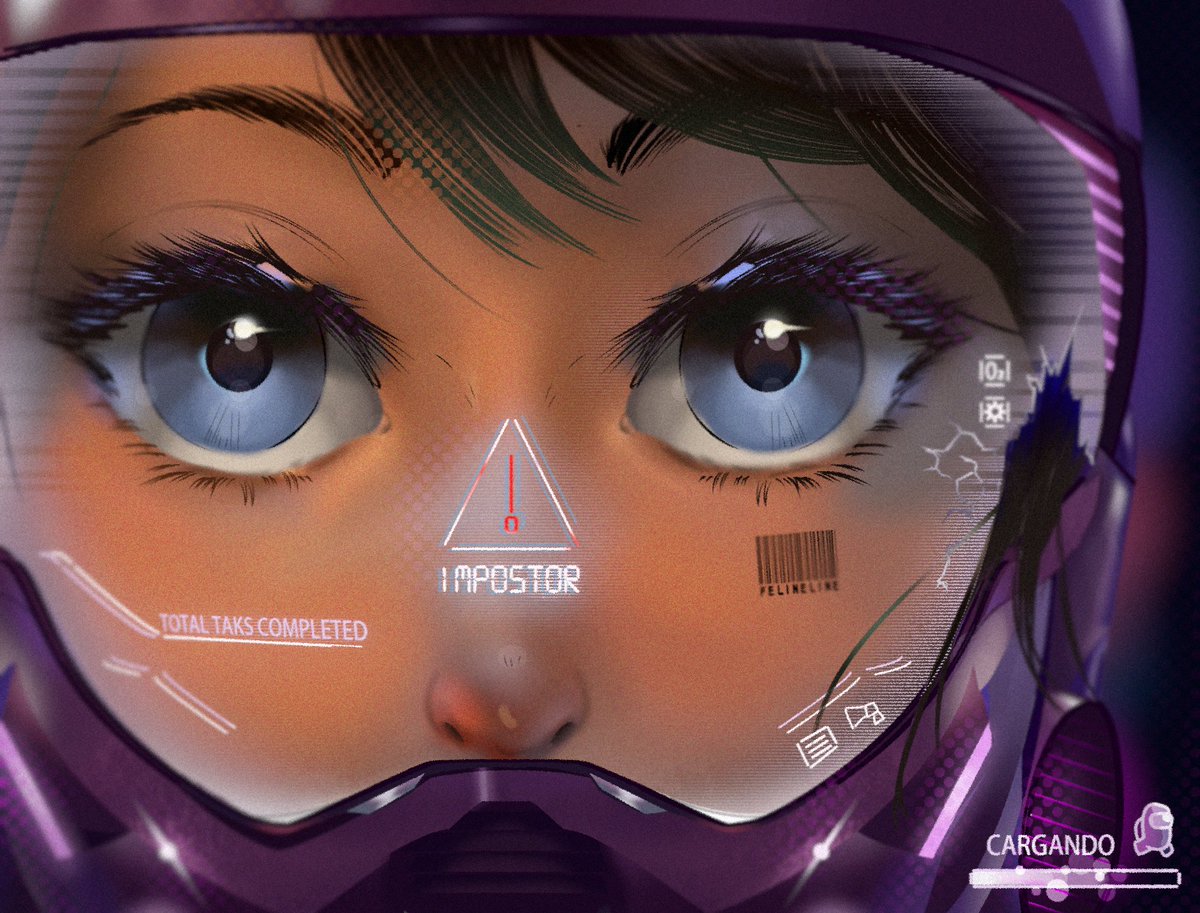 Blakiarts's tweet photo. Among Us (realistic version) 
#AmongUs  #sus #impostor #fanart #gameart #gameartwork #cyberpunk https://t.co/mJst6BzGFf