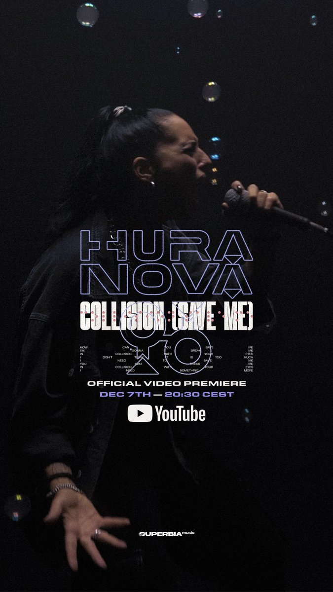 HuranovaBand's tweet photo. Hey guys, we are premiering our brand new music video in few days! 
The date is set for December 7th at 20:30 CET in our official channel! 🫧

Make sure to now miss it and ring the notification bell on YouTube!🔔

Link here: https://t.co/wL3at0URNX https://t.co/nZxkzt8n2p
