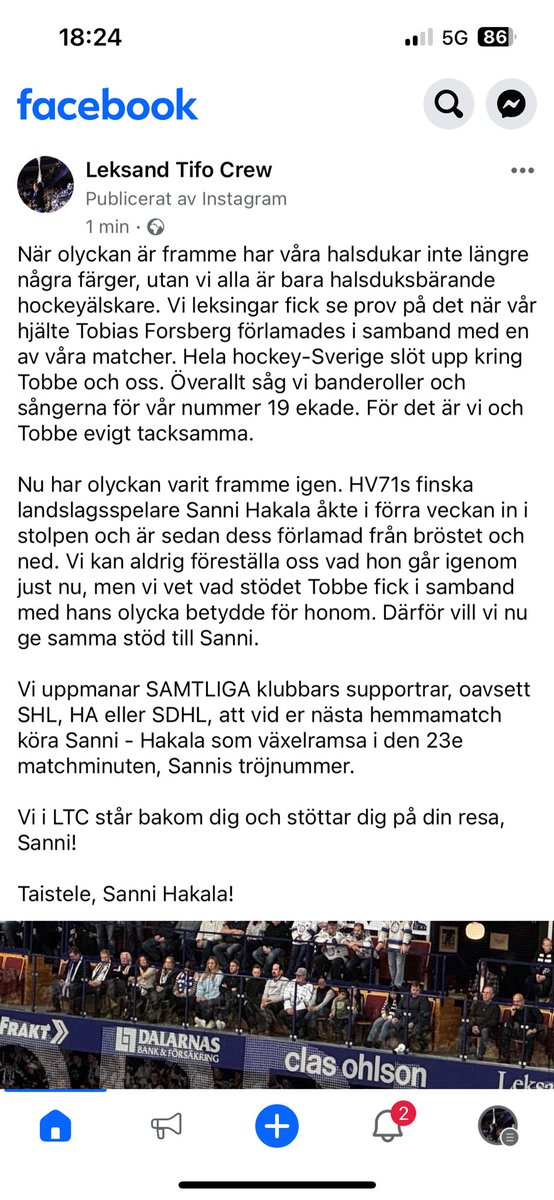 Leksand Tifo Crew tweet media