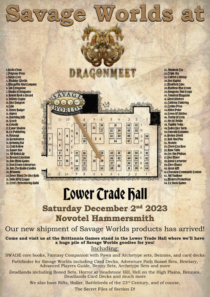 SectionD_HQ's tweet photo. 2 sleeps until Dragonmeet. I'm bit excited to show off the huge pile of Savage Worlds stuff we have! #Dragonmeet, #SavageWorlds, #roleplayer, #ttrpgcommunity https://t.co/s7JTIPTxp5