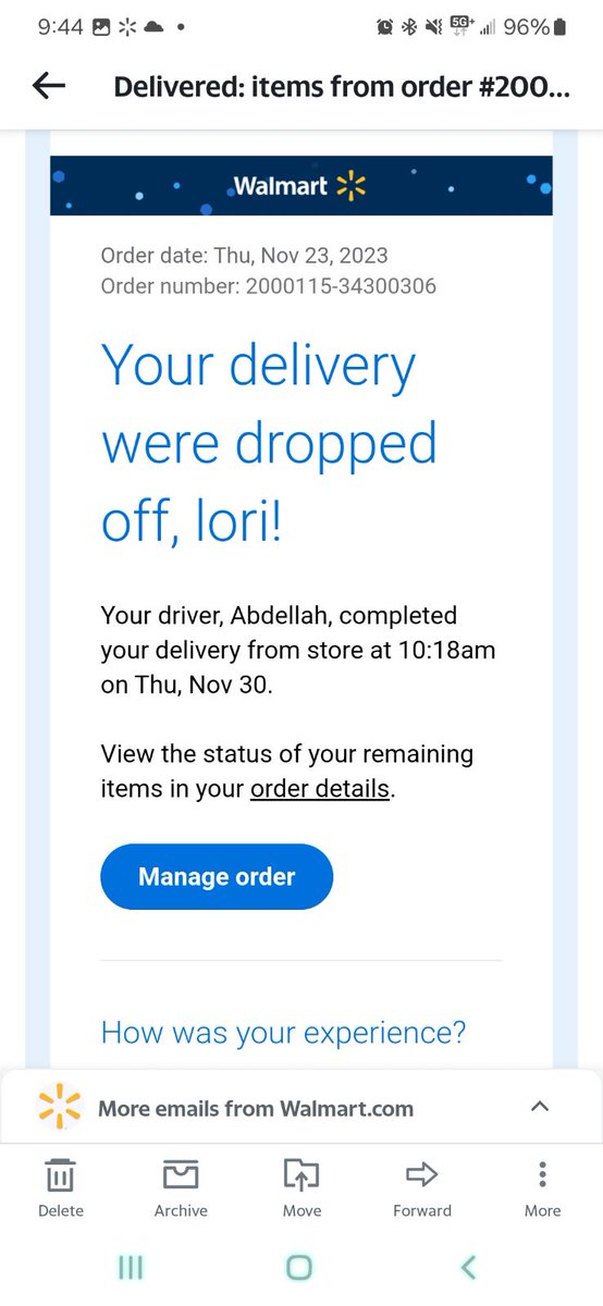 jonoliver2's tweet photo. @Walmart I waited for a week for my chair and then it said delivered. I was excited oh wait it wasn't delivered. We got a message from Walmart saying it was delivered at 1018am. Funny thing is that it was only 944. I guess Walmart has gotten advanced or maybe Walmart plus is a... https://t.co/EKZoaVGoa0