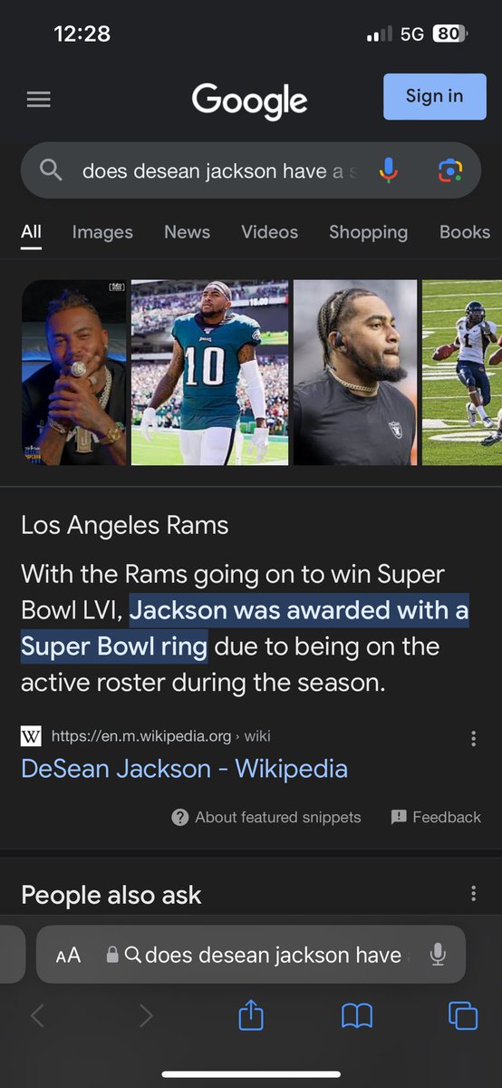 trae5416's tweet photo. @SmoothBully @TherealJJHOU @RunHurts I was surprised to see he actually has one I had the same thought that you did. I didn’t think he had one but he does indeed have one from the Rams. https://t.co/VXmGZBkjkk