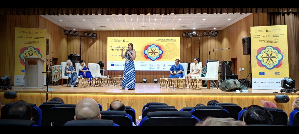 Equal Care Co-op (@equalcarecoop) on Twitter photo Our co-founder Emma Back speaking at the 'Roots of Resilience' in Trivandrum, India earlier today. 🇮🇳
Thank you so much to <a href="/platformcoop/">Platform Co-op</a> for inviting us to speak about our experiences as the first social care platform co-operative. 🙏
#platformcoop #socialcare #cooperatives Our co-founder Emma Back speaking at the 'Roots of Resilience' in Trivandrum, India earlier today. 🇮🇳
Thank you so much to <a href="/platformcoop/">Platform Co-op</a> for inviting us to speak about our experiences as the first social care platform co-operative. 🙏
#platformcoop #socialcare #cooperatives