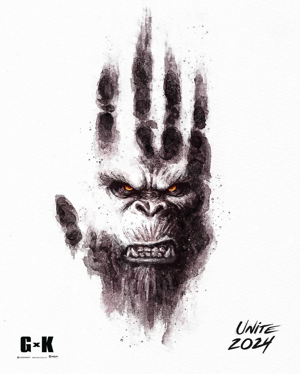 CultureCrave's tweet photo. First posters for Godzilla and Kong in #GodzillaxKongTheNewEmpire https://t.co/Sr3pMheQk1